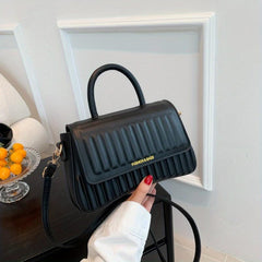 Textured Crossbody Bag Classic Shoulder Purse