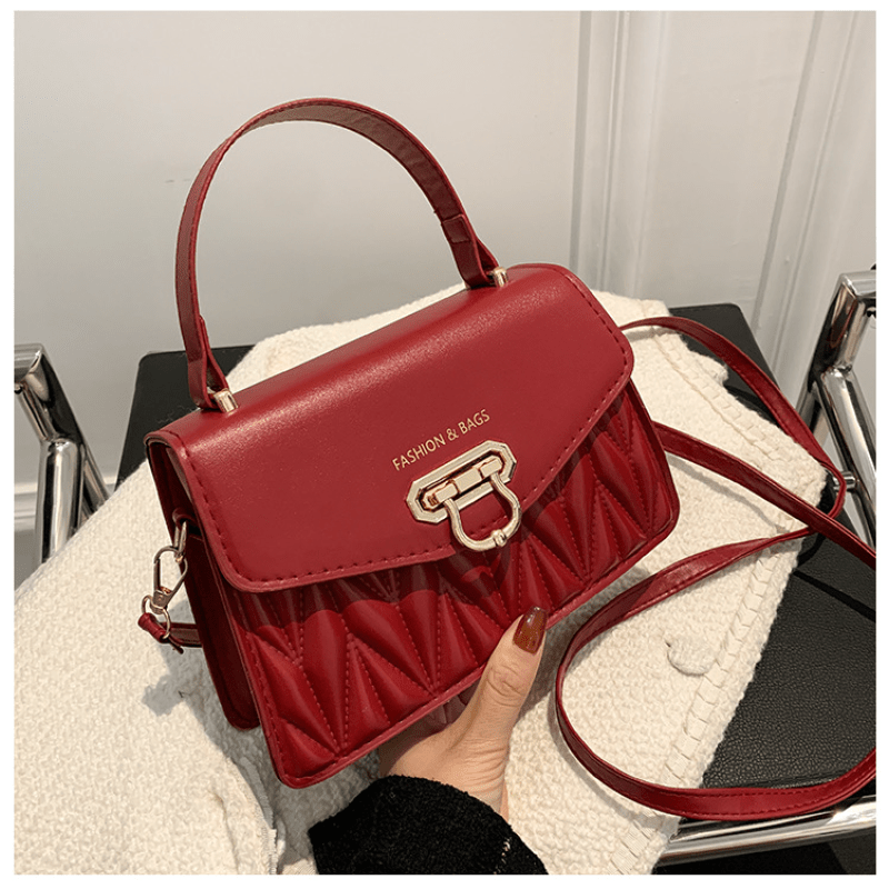 Rhombus Quilted Crossbody Handbag for Women Flap Purse