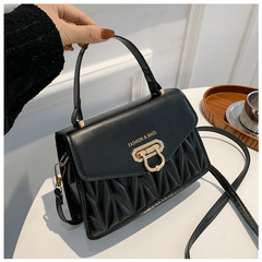 Rhombus Quilted Crossbody Handbag for Women Flap Purse