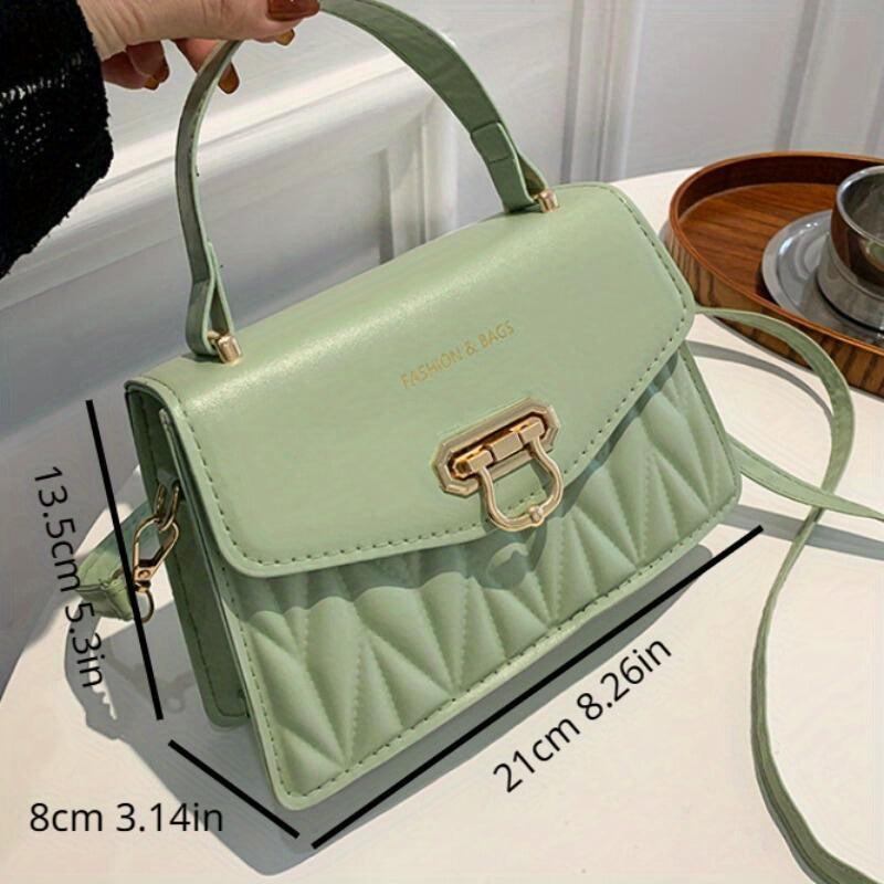 Rhombus Quilted Crossbody Handbag for Women Flap Purse