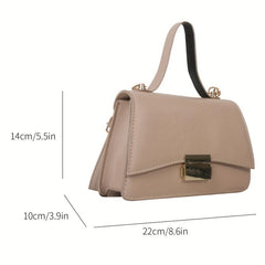 Stylish Crossbody Bag with Buckle Decor