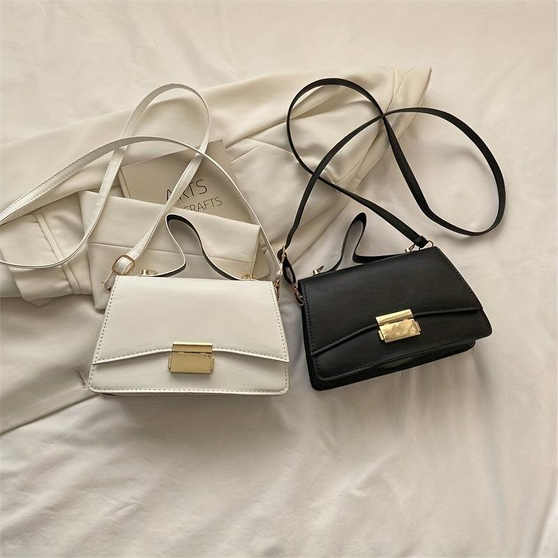 Stylish Crossbody Bag with Buckle Decor