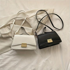 Stylish Crossbody Bag with Buckle Decor