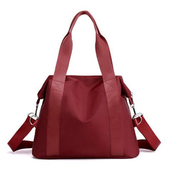 Large Capacity Portable Double Handle Handbag Bag Waterproof Nylon Stylish