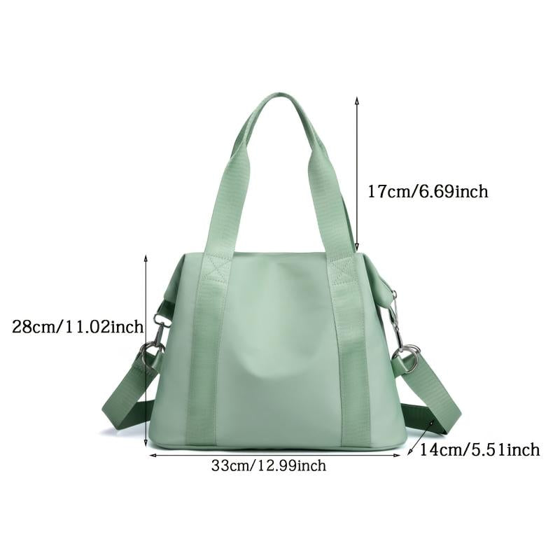 Large Capacity Portable Double Handle Handbag Bag Waterproof Nylon Stylish