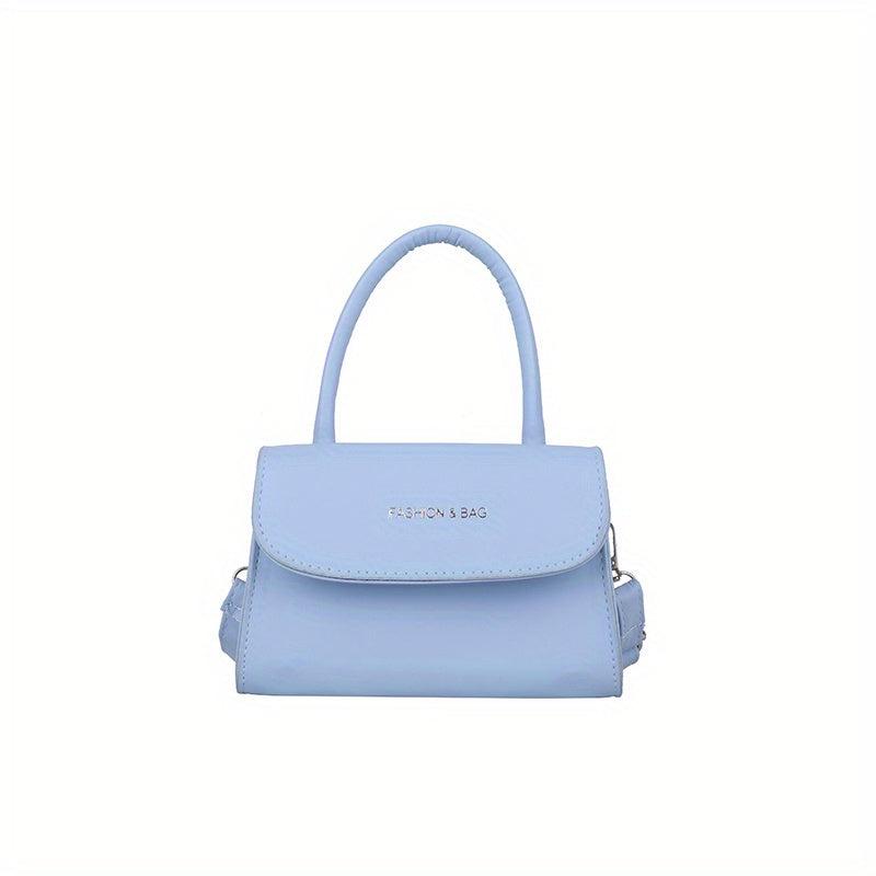 Mini Letter Graphic Handbag Top Handle Square Purse Crossbody Bag