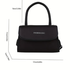 Mini Letter Graphic Handbag Top Handle Square Purse Crossbody Bag