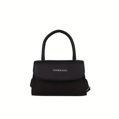 Mini Letter Graphic Handbag Top Handle Square Purse Crossbody Bag