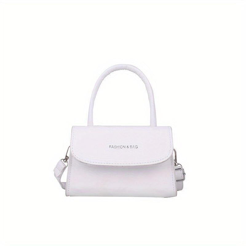 Mini Letter Graphic Handbag Top Handle Square Purse Crossbody Bag