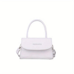 Mini Letter Graphic Handbag Top Handle Square Purse Crossbody Bag