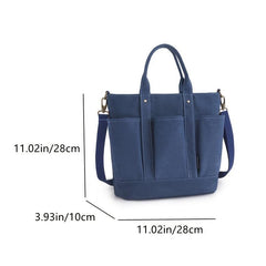 Solid Canvas Tote Bag Handbag Reusable Shopping Bags