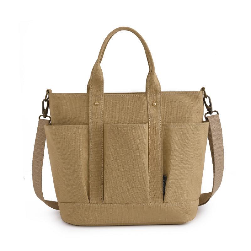 Solid Canvas Tote Bag Handbag Reusable Shopping Bags