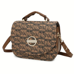 Mini Retro Crossbody Satchel Bag PU Leather Classic Versatile Shoulder Bag