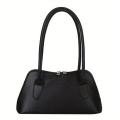 Stylish Double Zipper Underarm Bag PU Leather Handbag