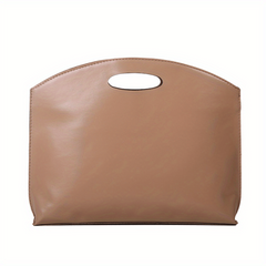 Vintage Clutch Bag Retro PU Leather Handbag Women Casual Top Handle Purse