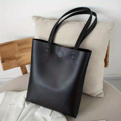 Large Capacity Tote Bag PU Leather Shoulder Bag
