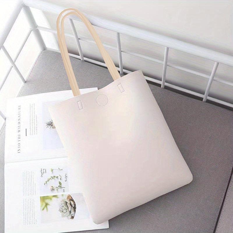 Large Capacity Tote Bag PU Leather Shoulder Bag