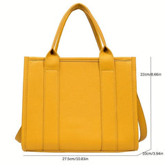 Women's PU Leather Tote Crossbody Bag
