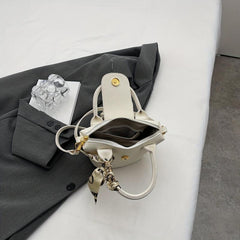 Casual Crossbody Bag Top Handle Handbag PU Leather Shoulder Bag