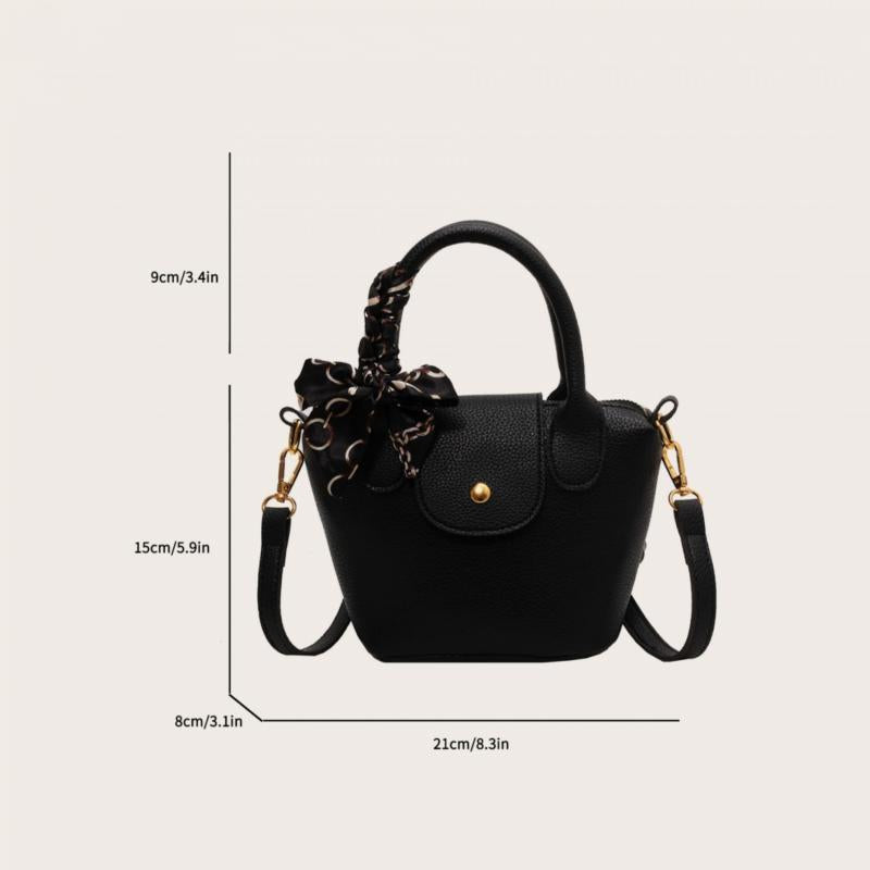 Casual Crossbody Bag Top Handle Handbag PU Leather Shoulder Bag