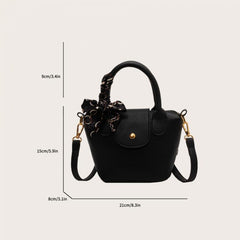 Casual Crossbody Bag Top Handle Handbag PU Leather Shoulder Bag