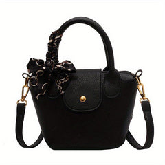 Casual Crossbody Bag Top Handle Handbag PU Leather Shoulder Bag