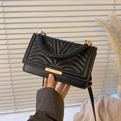 Embossed Crossbody Satchel Bag Textured PU Leather Shoulder Bag