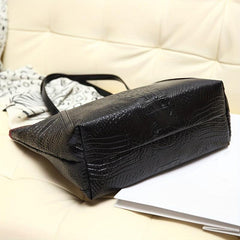 Crocodile Pattern Tote Bag PU Leather Shoulder Bag