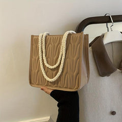 Ruched Square Shoulder Bag Small Zipper Satchel Purses