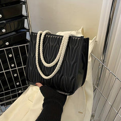 Ruched Square Shoulder Bag Small Zipper Satchel Purses
