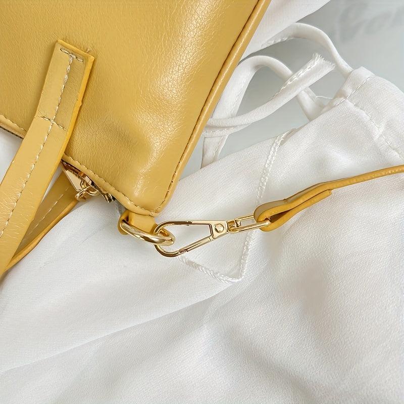 Mini Crossbody Bag PU Leather Satchel Classic Shoulder Bag