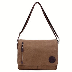 Casual Vintage Messenger Bag Solid Crossbody Bag All Match Storage Shoulder Bag