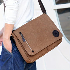 Casual Vintage Messenger Bag Solid Crossbody Bag All Match Storage Shoulder Bag