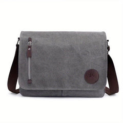 Casual Vintage Messenger Bag Solid Crossbody Bag All Match Storage Shoulder Bag