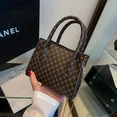 Vintage All Over Pattern Handbag Classic Satchel Bag