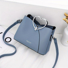 Love Heart Top Ring Handbag Crossbody Bag Women's Shoulder Purse