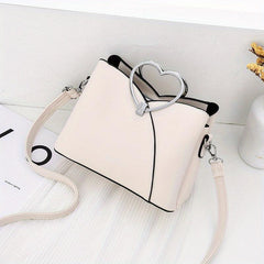 Love Heart Top Ring Handbag Crossbody Bag Women's Shoulder Purse