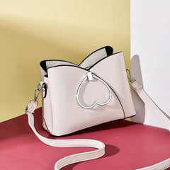 Love Heart Top Ring Handbag Crossbody Bag Women's Shoulder Purse
