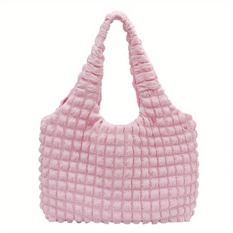 Cloud Pleated Hobo Bag Large Capacity Satchel Tote Bag
