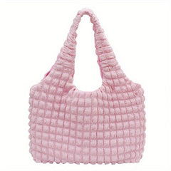 Cloud Pleated Hobo Bag Large Capacity Satchel Tote Bag