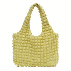 Cloud Pleated Hobo Bag Large Capacity Satchel Tote Bag
