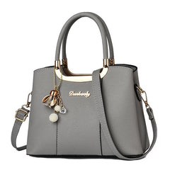 Faux Leather Crossbody Bag Double Handle Purse for Work