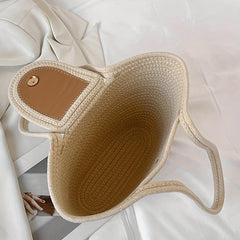 Straw Woven Large Tote Bag Lightweight Shoulder Bag