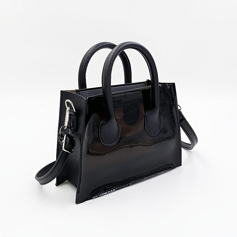 Waterproof Clear Tote Bag Solid Crossbody Bag Women's Top Handle Beach Purse
