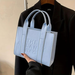 Small Satchel Square Crossbody Bag PU Leather Textured Bag Purse