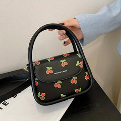 Cherry Print Crossbody Bag Women's Shoulder Purse