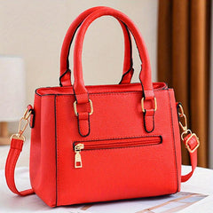 Stylish Shoulder Bag Double Handle Zipper Crossbody Bag