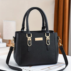 Stylish Shoulder Bag Double Handle Zipper Crossbody Bag