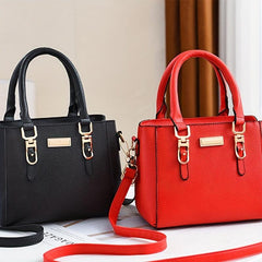 Stylish Shoulder Bag Double Handle Zipper Crossbody Bag