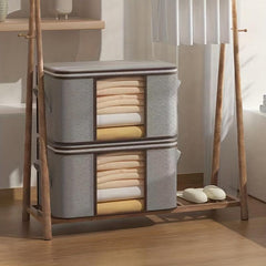 Large Clothes Storage Bag With Handle and Clear Window
